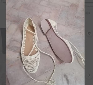 รองเท้าแตะ Raffia ธรรมชาติ, รองเท้า Raffia สำหรับผู้หญิง, รองเท้าแตะปาล์มทำด้วยมือ - Product Image 1