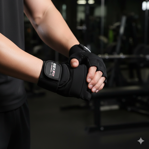 Fitness Training Gloves Half-<b>Finger</b> Gym Gloves Wrist <b>Support</b> Gloves Breathable Gym Gloves for Unisex Heavy Duty Lifting Gloves - Product Image 1