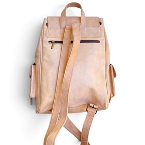 Mochila de Viaje Antirrobo de Cuero Genuino, Estilo Retro, Cierre de Hebilla, Correa de Hombro Curva, para Uso Diario - Product Image 3