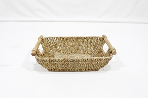 Modern Home Rectangle Desktop <b>Storage</b> <b>Basket</b> Handmade Woven Organizer for Kitchen Fruit Egg and Daily Clutter - Product Image 6