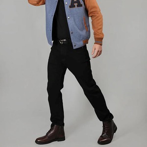 Veste universitaire pour homme tendance, col montant, durable, légère, pour l'hiver, usage quotidien, 100% coton - Product Image 3