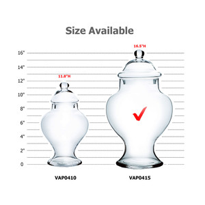 VAP0415 - Recipiente Grande en Forma de Campana para Boticario/Bufete de Dulces con Tapa - 16.5 - Product Image 3