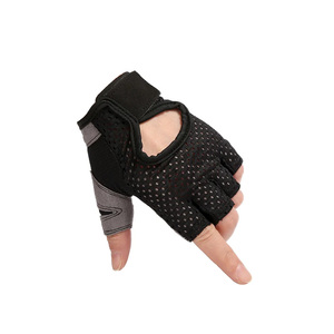 Gants de musculation noirs – Gants de fitness personnalisés avec logo pour hommes |   Gants d'entraînement à prix de gros - Product Image 1