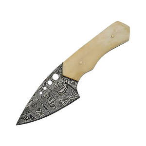 Couteau de skinner fait à la main en acier damas à lame forgée fixe chasse Camping taille personnalisée couteau de skinner fait à la main - Product Image 1