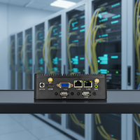 Mini PC Industrial de Escritorio Sin Ventilador y Resistente con Router Firewall Pfsense Intel J6412 4 LAN 2.5G Nics para Seguridad de Red