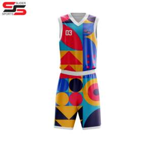 Kit de uniforme de baloncesto de alta calidad hecho en material de poliéster 100% Kit de uniforme de baloncesto para unisex - Product Image 6