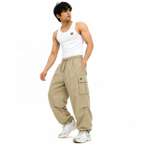 Pantalones Cargo Jogger para Hombre al por Mayor, Cintura Elástica con Cordón, Bolsillos con Solapa Múltiple, Dobladillo Ajustable, Moda Y2K, Proveedor de Ropa Urbana de EE. UU. - Product Image 6