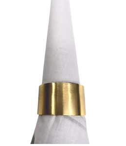 Anneaux de serviette en métal doré martelé à la main, support élégant pour fêtes, mariages, dîners - Product Image 5