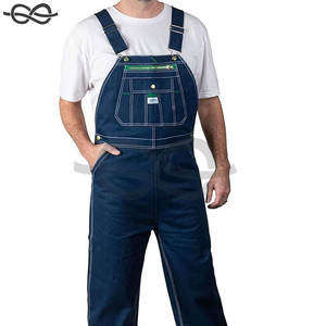 ชุดเอี๊ยมผ้ายีนส์แข็งสำหรับผู้ชายชุดเอี๊ยมทนทานแบบปรับสายได้ดีไซน์หลากหลายแบบคลาสสิกทนทานงานงานหนัก - Product Image 2