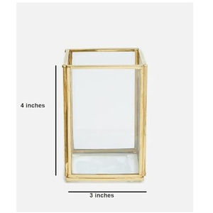 Vintage Rectangular Brass <b>Glass</b> Wedding Ring <b>Box</b> Brass & <b>Glass</b> Jewelry <b>Box</b> Jewelry Organizer Best Brass <b>Glass</b> <b>Box</b> For Jewelry - Product Image 2