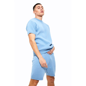 New Arrival Summer 2-Piece <b>Men's</b> T-<b>Shirt</b> Shorts Set Casual Cotton Quick Dry Breathable-Customised Summer Short Set - Product Image 4