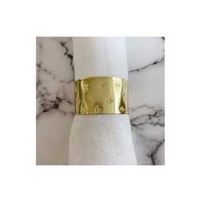 Wedding Party Wear Use <b>Table</b> Napkin Rings Holder Top Product Handmade Handicrafts High Quality Brass Napkin Rings <b>low</b> price - Product Image 4