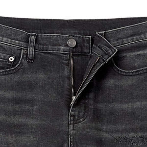 Nuevo diseño, ropa de calle alta holgada recta, pantalones cortos vaqueros para hombre, pantalones cortos de mezclilla para hombre, pantalones cortos de mezclilla personalizados informales para hombre, pantalones cortos de malla - Product Image 4