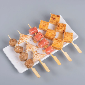 Brochetas de Bambú Desechables de Color Natural y Bajo Costo, Elegantes Palitos para Barbacoa, Brochetas para Hamburguesas, Palitos para Kebab - Product Image 2