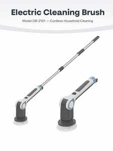 Electric Scrubber <strong>Brush</strong> Cordless Handheld Rechargeable <strong>Power</strong> <strong>Brush</strong> 180min Runtime IPX8 Waterproof for Bathroom Kitchen - Product Image 5
