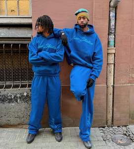 Sweat à capuche Heavyweight Blank Streetwear Graphic Vintage Oversized print Plus Size Heavy Weight coton - Product Image 4