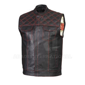 Meilleure édition nouvelle qualité à bas taux hommes gilet en cuir nouveau Design demande du client hommes gilet en cuir - Product Image 1