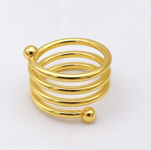 Traditional spring bead napkin buckle napkin <b>ring</b> home dining table decor wedding party dinner table decoration bulk quantity - Product Image 1