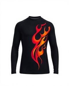 Rash Guard pour hommes Fabriqué au Pakistan OEM Design Rash Vest Compression MMA Rash Guard Gym Fitness Sets Sportswear Jiu Jitsu Kimono - Product Image 5