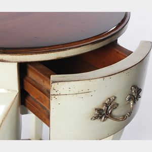 Table de salon ronde avec pieds robustes OEM 7404, design minimaliste, meubles de salon durables, acajou massif, respectueux de l'environnement - Product Image 4