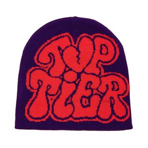 Gorro de lana de punto Unisex personalizado 2025, gorro de Jacquard cálido para invierno con diseño de carta de amor, gorro para exteriores para Jacquard Unisex - Product Image 5