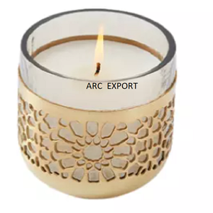 Bougeoir de couleur or rose en métal de qualité supérieure bougeoir décoratif au design élégant pour accessoires d'éclairage à bas prix - Product Image 4