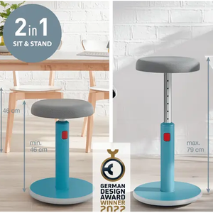 Sgabello alzato-seduto Ergo Cosy Attivo blu - Product Image 6
