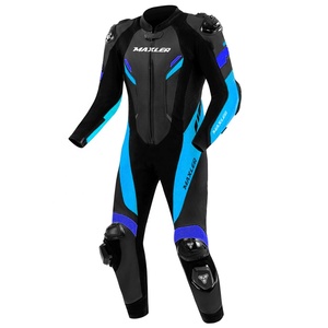 Veste de sport en cuir imperméable et réfléchissante pour homme, homologuée CE, coupe-vent, toutes saisons, 300g, pour moto et course automobile - Product Image 1