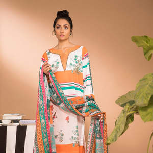 Traje de Jardín de Dos Piezas con Rayas Estilizadas Sapphire B - Product Image 1