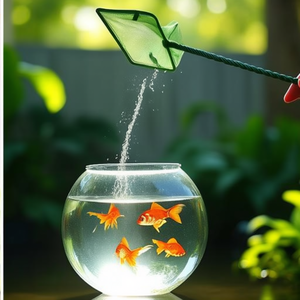 Aquarium Fish <b>Net</b> Scoop-<b>Wire</b> Fish Catching Tool for Bowls & Tanks - Product Image 3