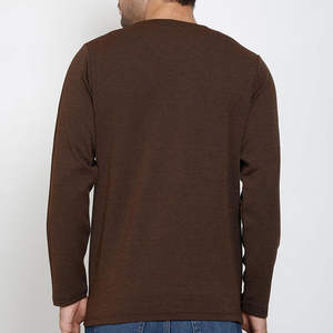 T-shirt à manches longues de haute qualité, différentes couleurs, coton 100%, t-shirts pour hommes, mode, manches longues, service OEM - Product Image 3