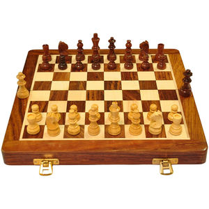 Juego de Ajedrez de madera de calidad superior de 32 piezas moderno, juego de mesa de Ajedrez de madera magnético para niños, precio bajo con gran descuento 2025 - Product Image 5
