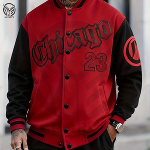 <b>Men's</b> Winter <b>Smart</b> Casual Solid Coated Breathable Varsity <b>Jacket</b> with High Quality OEM Service Quick Dry & Eco-Friendly - Product Image 4