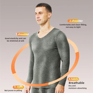 <strong>High</strong> <strong>Quality</strong> Thermal Long Johns for Men Long Underwear Winter Warm Cotton <strong>Base</strong> <strong>Layer</strong> Seamless and Thin Fabric Spot - Product Image 3