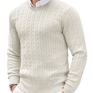 Pull à col roulé en tricot rembourré et épais pour hommes Chemise à fond ample pour automne/hiver Vêtements anti-rétrécis Chandails pour hommes - Product Image 2