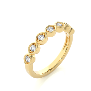Anillo de Compromiso con Diamante Cultivado en Laboratorio, Corte Redondo, Certificado, Oro Sólido de 14K, Joyería de Promesa de Matrimonio de la India, Superventas - Product Image 3