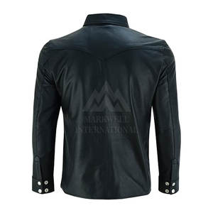 เสื้อเชิ้ตหนังผู้ชายคุณภาพสูง วัสดุทนทาน ขายดี น้ำหนักเบา ระบายอากาศได้ดี - Product Image 2