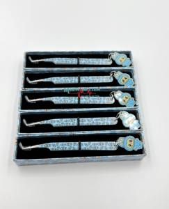 ที่หนีบขนตาปลอมปลายต่อขนตาทำจากเส้นใยสแตนเลสอุปกรณ์เคลือบกระดาษ90องศา - Product Image 4