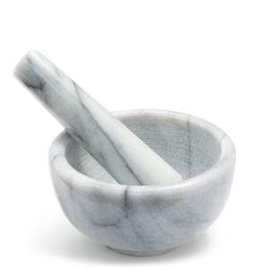 Beautiful Hand Finished <b>Marble</b> <b>Mortar</b> <b>And</b> <b>Pestle</b> With Artisan Quality Ideal For Wedding Gifts Or Personal Use - Product Image 6