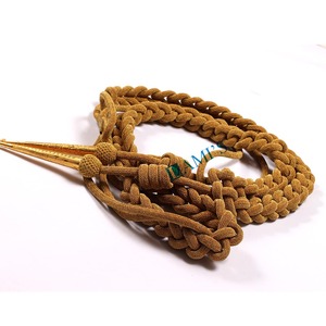 Recién llegado, accesorios de uniforme Aiguillette hechos a medida, cordón de Aiguillette plateado tejido a mano - Product Image 5