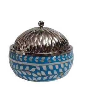 Casserole en laiton poli en forme de dôme, résistante à la chaleur, ustensile de cuisine arabe moderne pour servir et dîner - Product Image 2