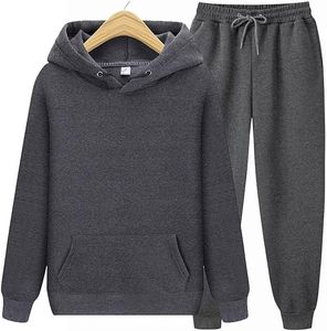Traje de Jogger con capucha de terciopelo de alta calidad para mujer, sudadera de entrenamiento de manga larga, pantalones de chándal, estampado de invierno de talla grande, ecológico - Product Image 1