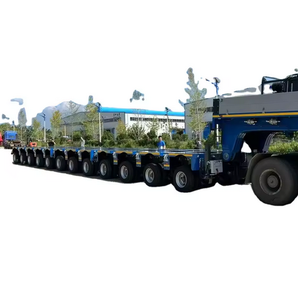 SPT รถพ่วงพวงมาลัยไฮดรอลิกแบบแยกส่วนหลายเพลาสำหรับการขนส่งสินค้าหนัก - Product Image 5