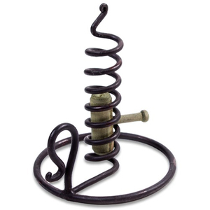 Bougeoir en fer forgé noir, 2 pièces - Product Image 5