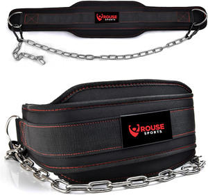Custom Wholesale <b>Heavy</b> <b>Duty</b> Neoprene Dipping Belt with Long <b>Chain</b> Gym Weightlifting Belt for Pull Ups & Back Training - Product Image 1