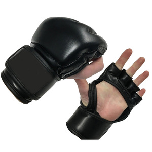 Medio Dedo de alta calidad ganador MMA guantes de lucha ajustable muñeca logotipo personalizado guantes de lucha - Product Image 1