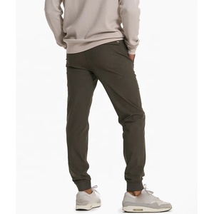 Pantalones Jogger de Algodón y Poliéster para Hombre, Cintura y Puños Acanalados, Corte Regular, Transpirables, con Bolsillo, al por Mayor - Product Image 4