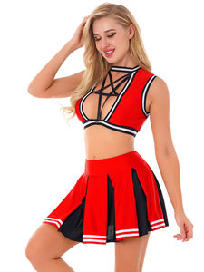 Uniformes de Animadoras de Spandex de Fábrica, Top y Falda para Niñas, Nuevo Estilo, Ropa Deportiva, Uniforme de Animadoras - Product Image 3