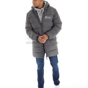 Dernier modèle de veste longue matelassée en coton pour hommes logo personnalisé grande demande veste longue matelassée en coton pour hommes hiver à vendre - Product Image 5