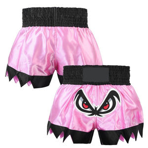 Pantalones cortos de Muay Thai para hombre con cintura elástica y ajuste holgado, pantalones cortos de Muay Thai para hombre de talla grande personalizados para adultos - Product Image 1